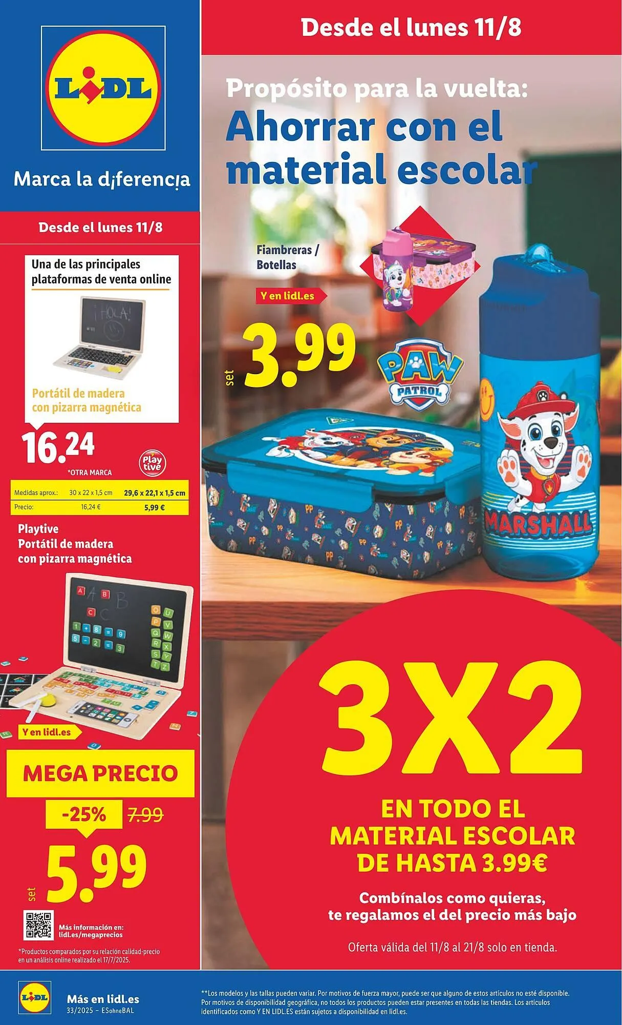 Catálogo de Folleto Lidl 11 de agosto al 17 de agosto 2025 - Página 1