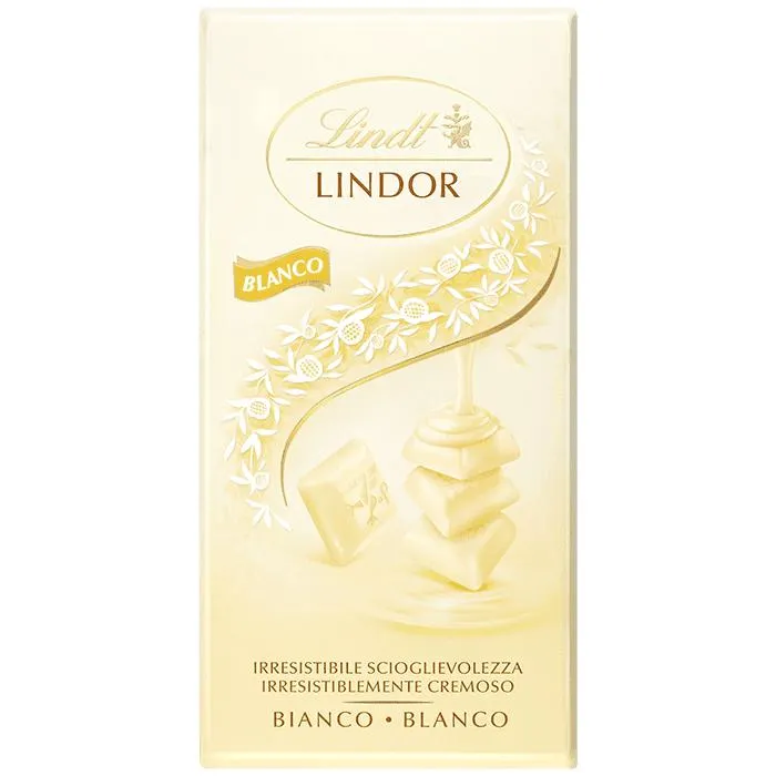 Tableta de Chocolate Lindor Blanco Singles 100g - Lindt