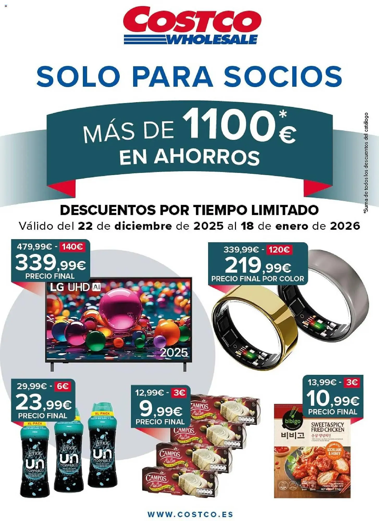 Catálogo de Catálogo Costco 22 de diciembre al 18 de enero 2026 - Página 1