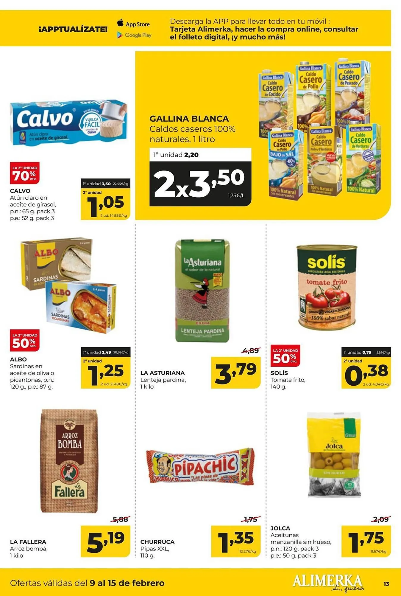 Catálogo de Folleto Alimerka 9 de febrero al 15 de febrero 2026 - Página 13