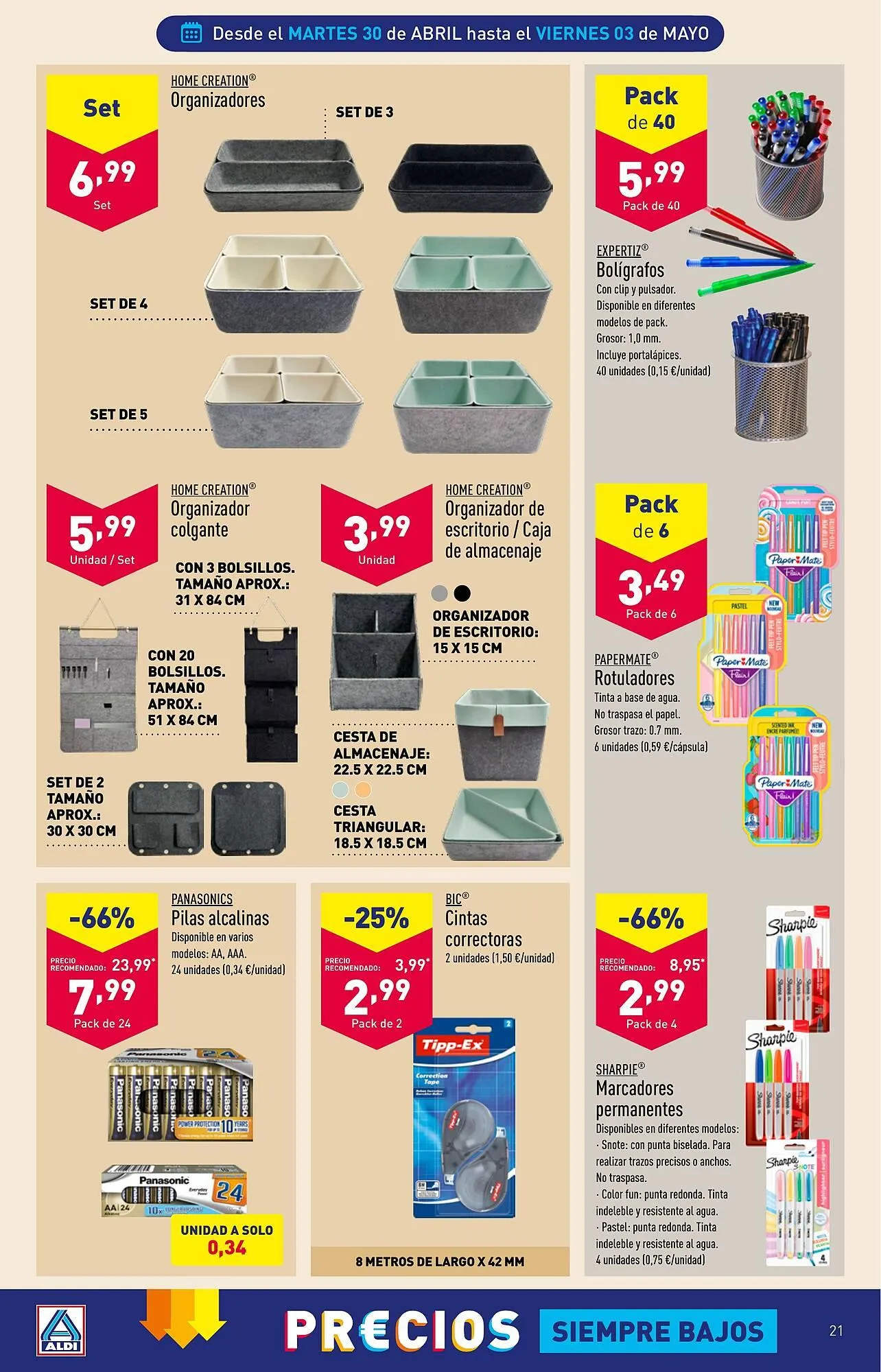 Catálogo de Folleto ALDI 30 de abril al 7 de mayo 2024 - Página 21