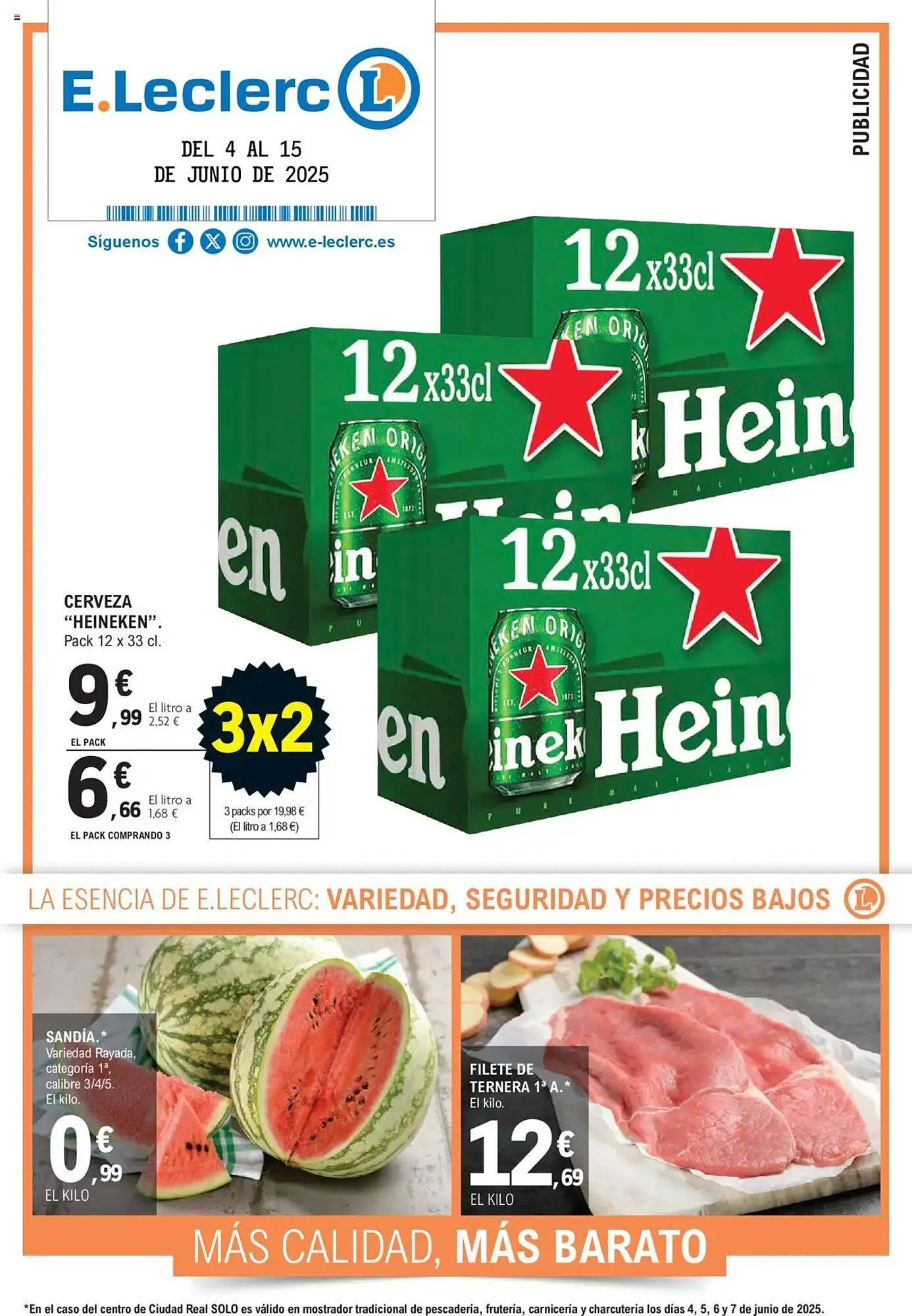 Catálogo de Folleto E.Leclerc 4 de junio al 15 de junio 2025 - Página 1