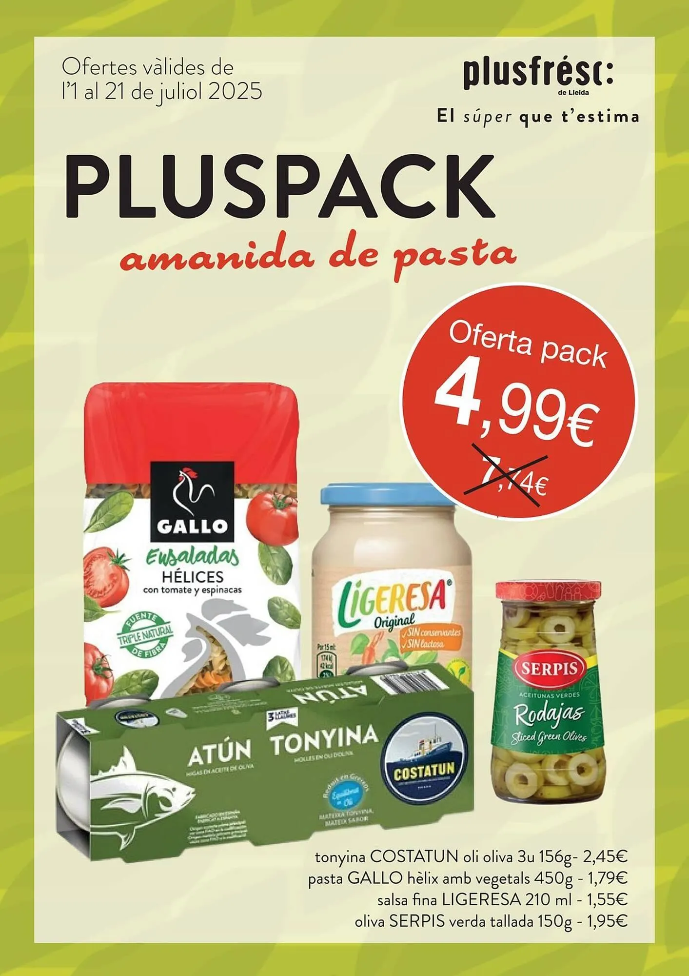 Catálogo de Folleto Plusfresc 1 de julio al 21 de julio 2025 - Página 1