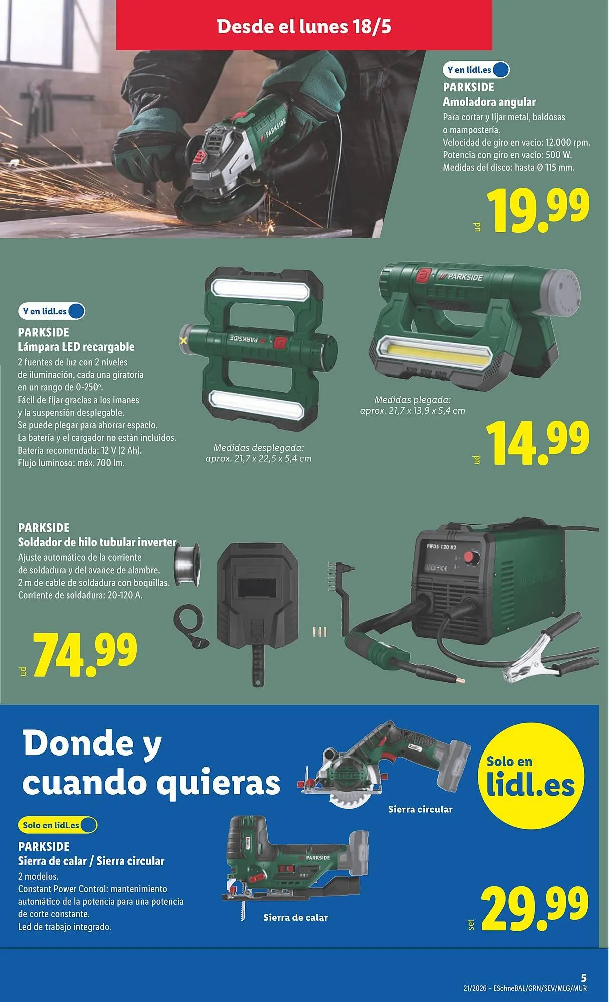 Catálogo de Catálogo Lidl 18 de mayo al 24 de mayo 2026 - Página 15