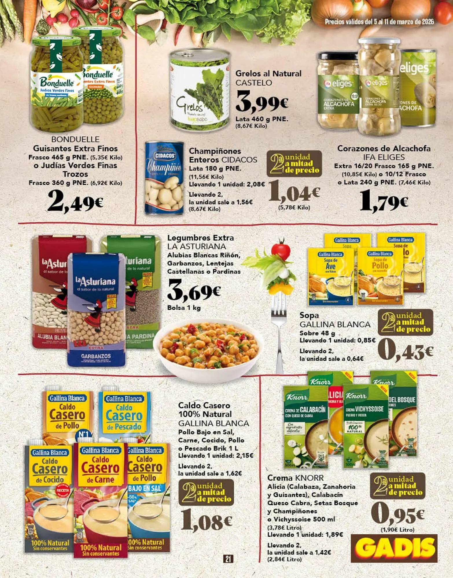 Catálogo de Folleto Gadis 5 de marzo al 11 de marzo 2026 - Página 21