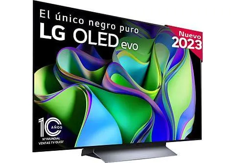 TV OLED 48" - LG OLED48C35LA, OLED 4K, Inteligente α9 4K Gen6, Smart TV, DVB-T2 (H.265), Negro