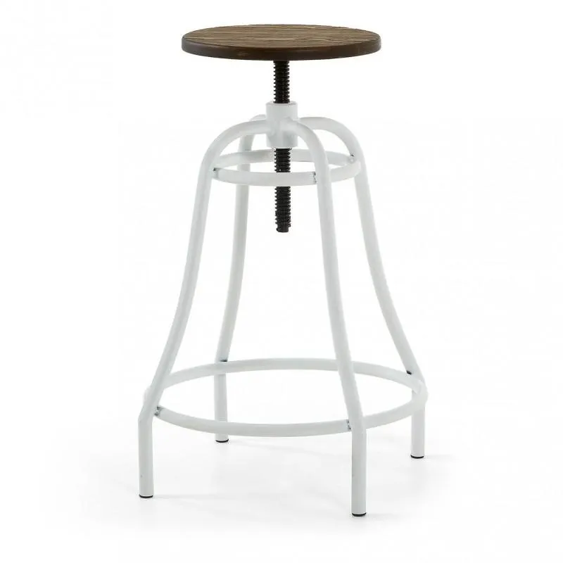 Taburete Malibú, blanco