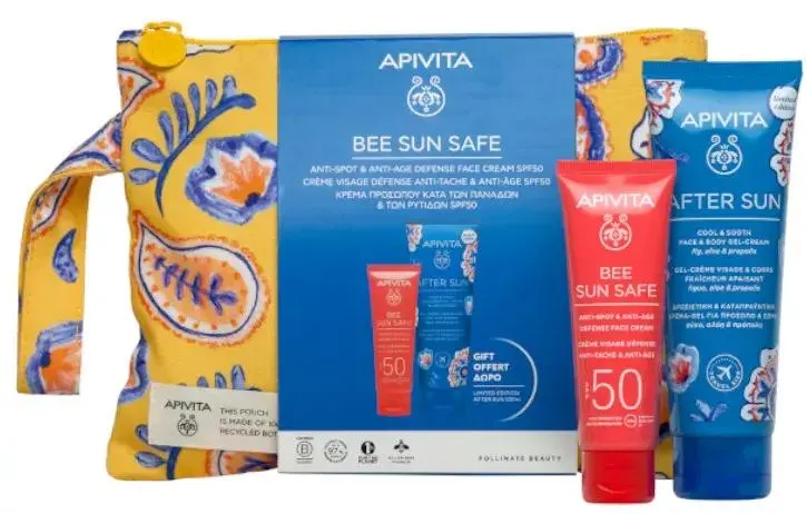 Apivita Antiedad y Antimanchas SPF50 50 ml + Aftersun 100 ml