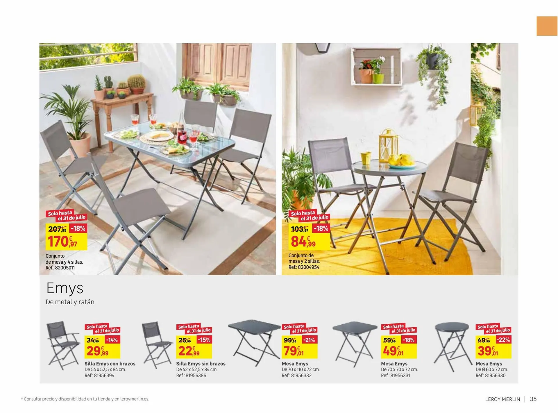 Catálogo de Folleto Leroy Merlin 9 de junio al 31 de julio 2023 - Página 35