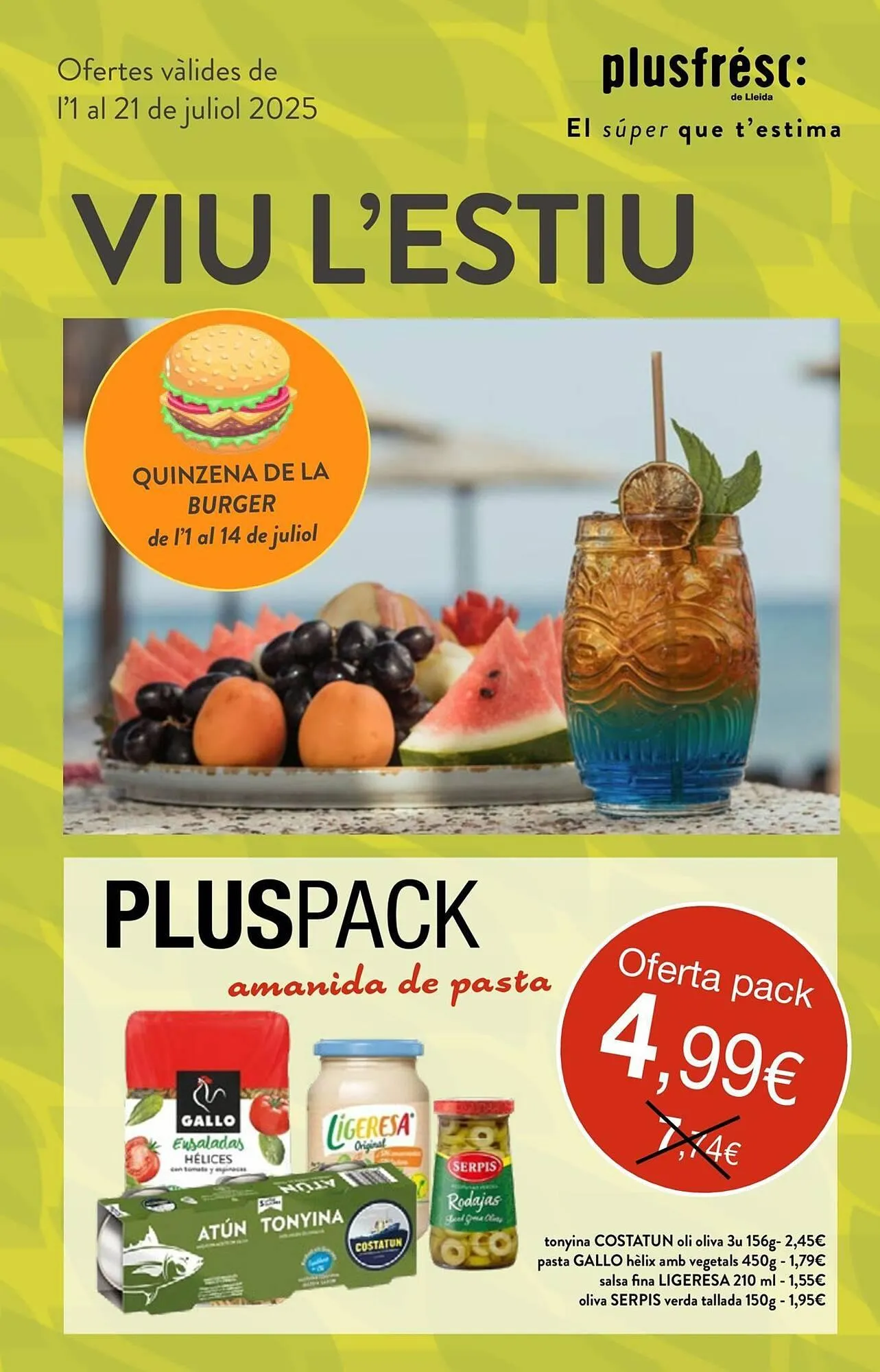 Catálogo de Folleto Plusfresc 1 de julio al 21 de julio 2025 - Página 1