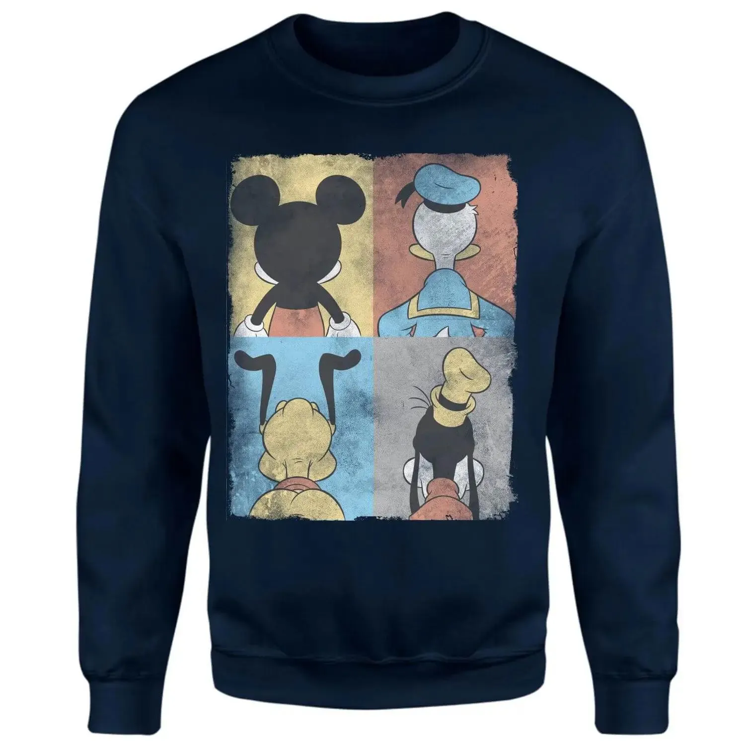 Sudadera Goofy Tiles Pluto de Mickey Mouse del Pato Donald - Azul marino