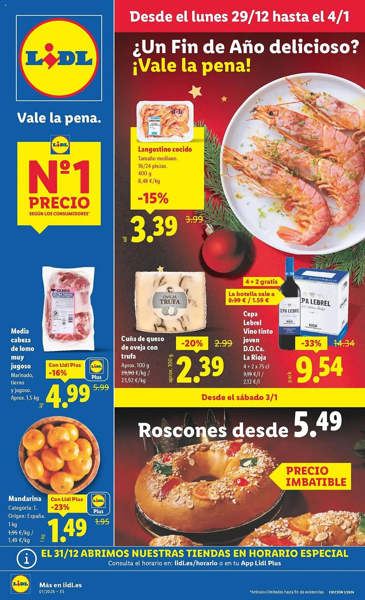 Catálogo de Catálogo Lidl 29 de diciembre al 4 de enero 2026 - Página 1