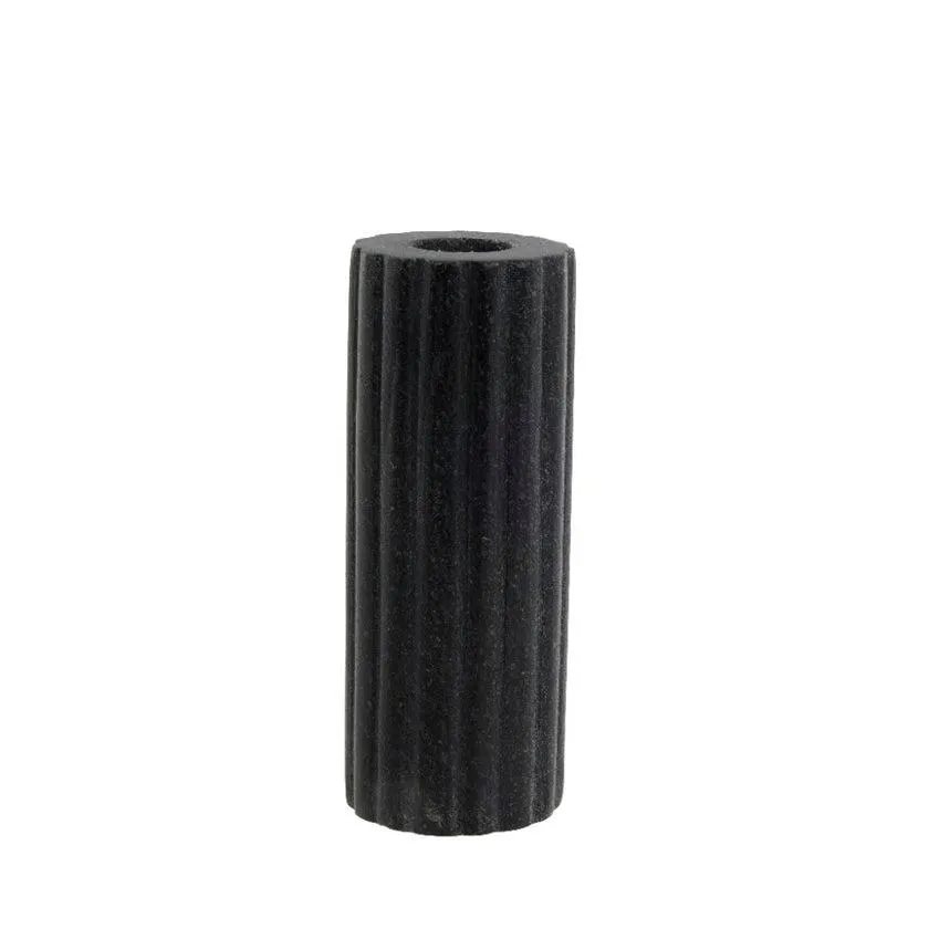 Eliana candlestick 12.5x4.5 cm. black marble