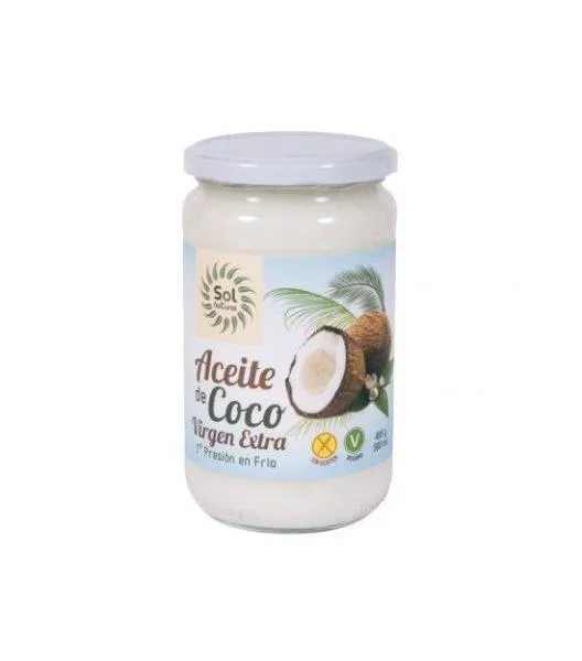 Aceite de Coco Virgen Extra Bio (580 ml) – Sol Natural