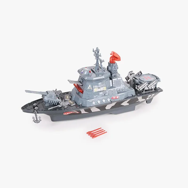 BARCO MILITAR CON LUZ Y SONIDO