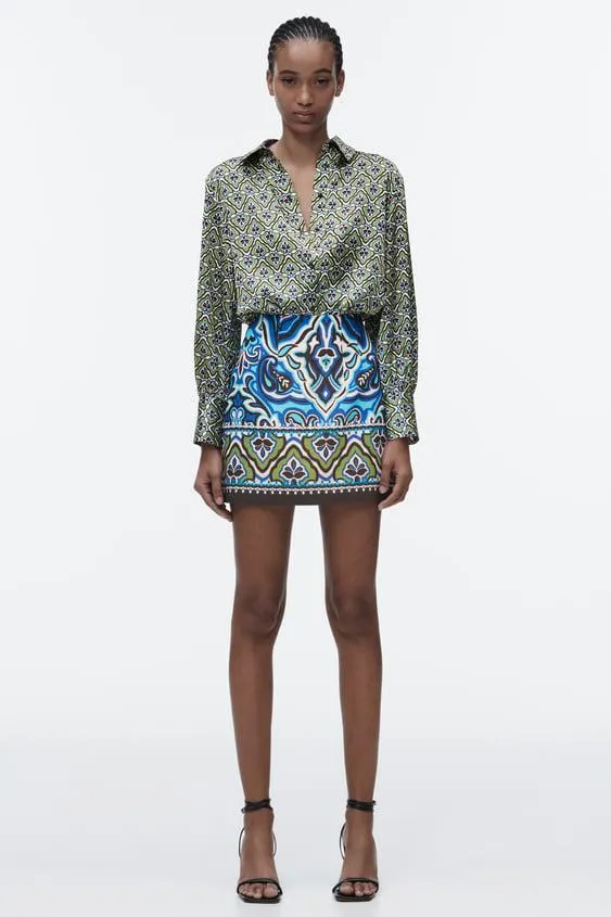 CAMISA ESTAMPADO GEOMÉTRICO