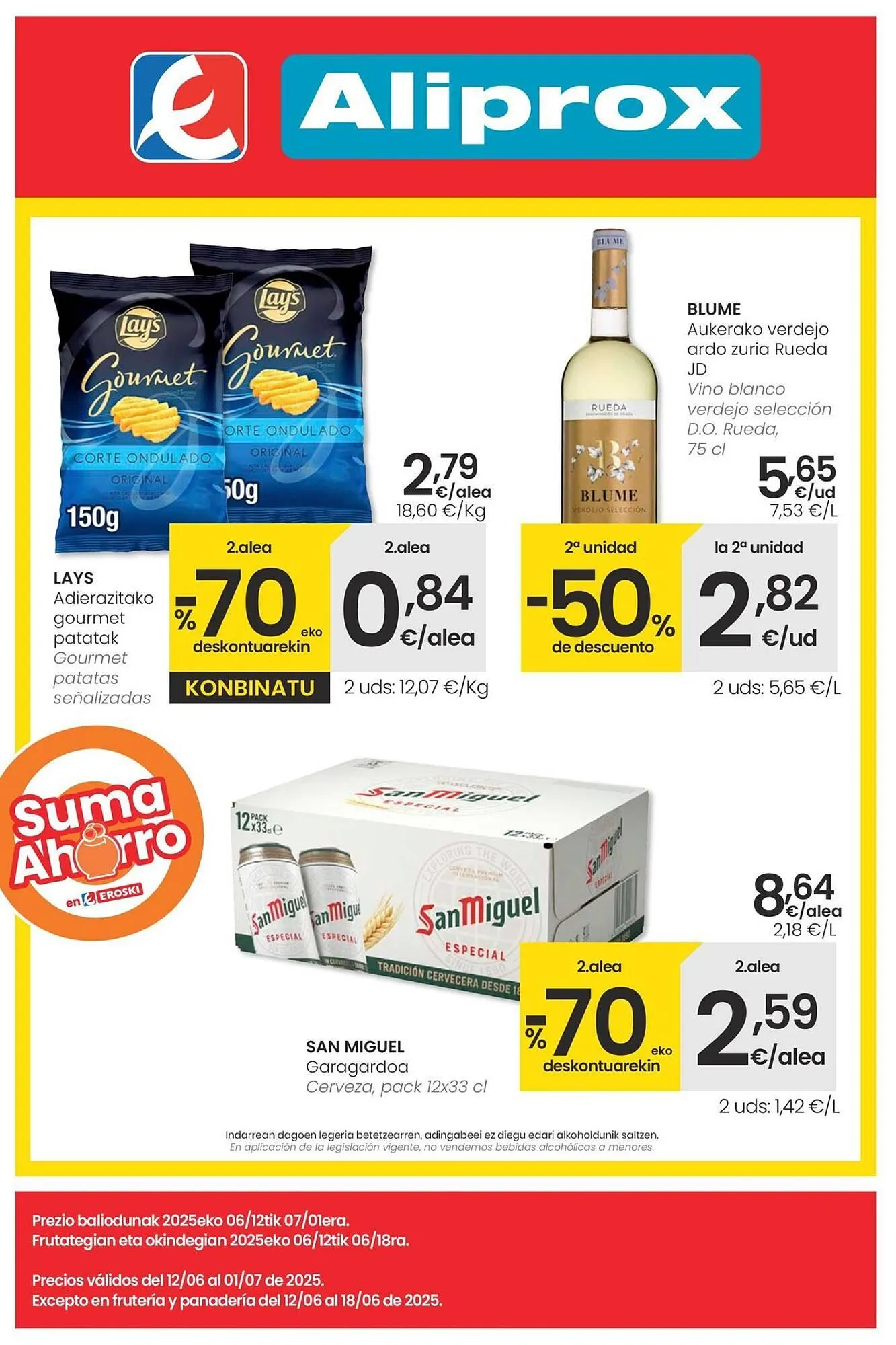 Catálogo de Folleto Eroski 12 de junio al 2 de julio 2025 - Página 1