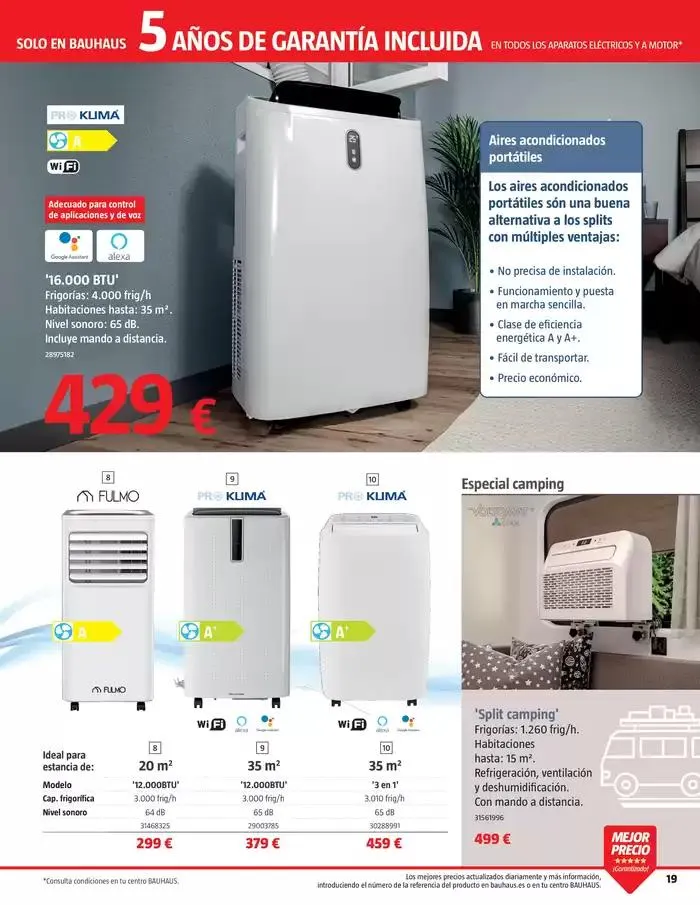 Catálogo de Clima. Soluciones de climatización 9 de abril al 9 de mayo 2025 - Página 19