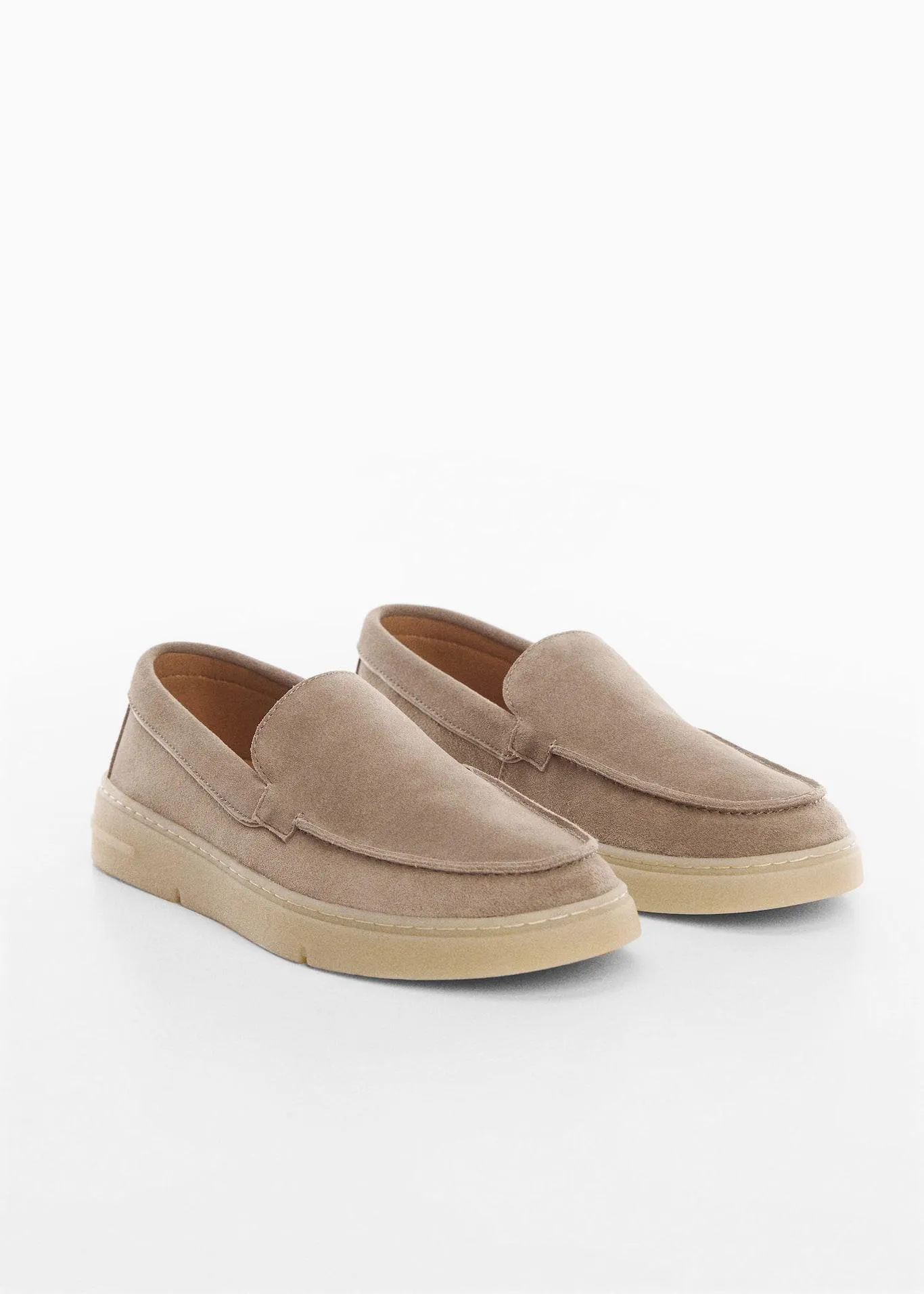 Split leather shoes