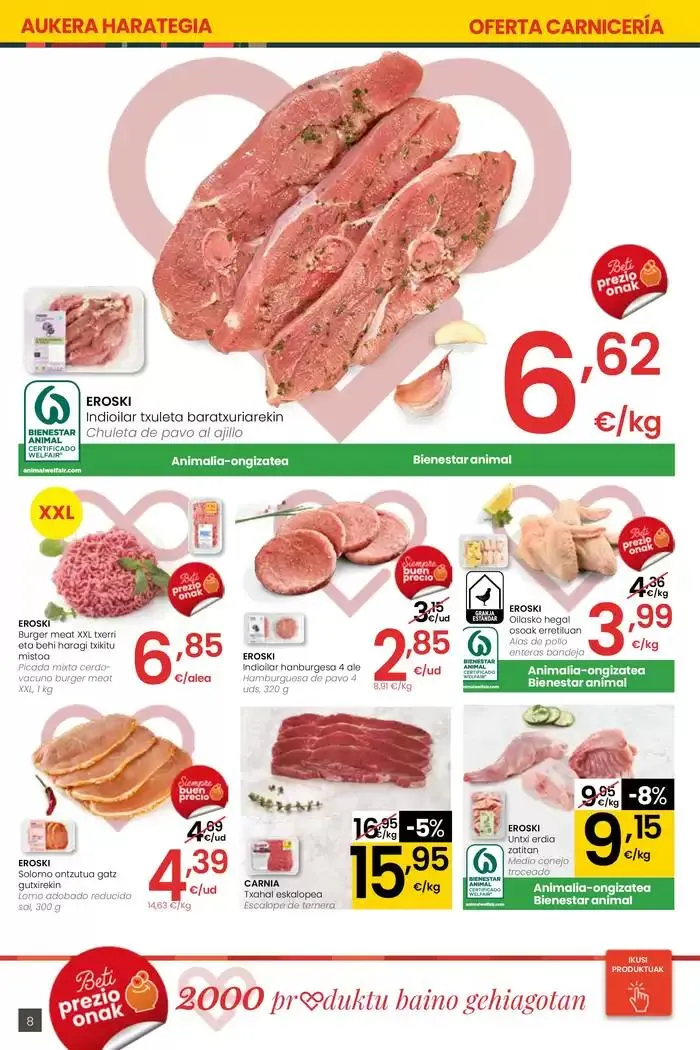 Catálogo de 2000 produktu baino gehiago, BETI PREZIO ONEAN EROSKI CENTER 30 de enero al 11 de febrero 2025 - Página 8