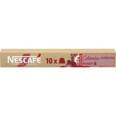 Cápsulas de café Colombia intensidad 6 Nescafé 10 cápsulas
