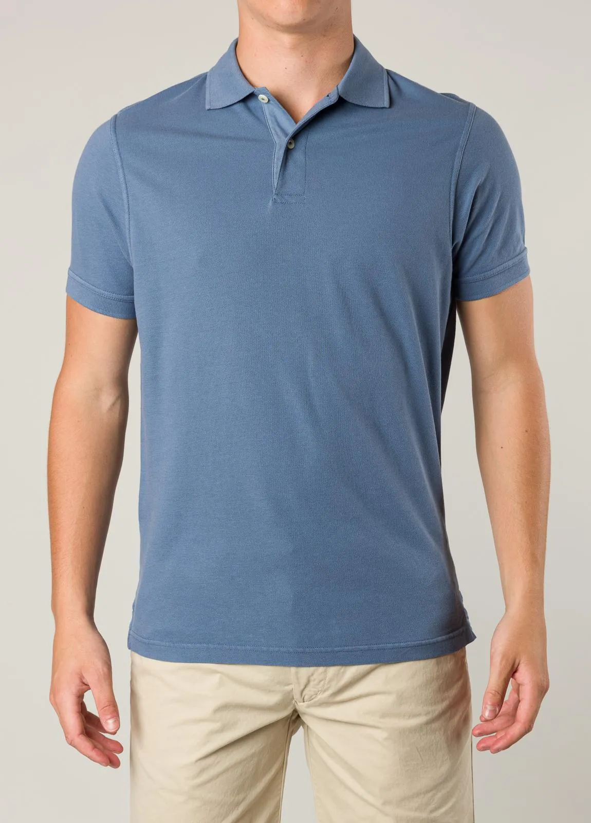 Polo FUREST COLECCIÓN piqué manga corta color azul petróleo