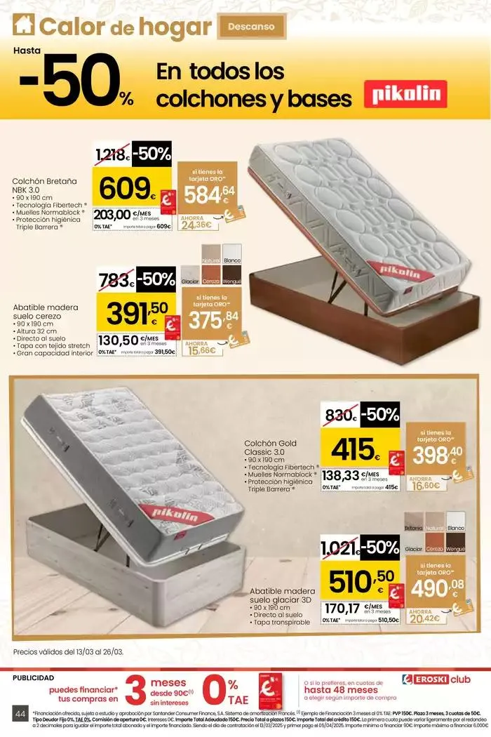 Catálogo de Precio más bajo HIPERMERCADOS EROSKI 13 de marzo al 26 de marzo 2025 - Página 44