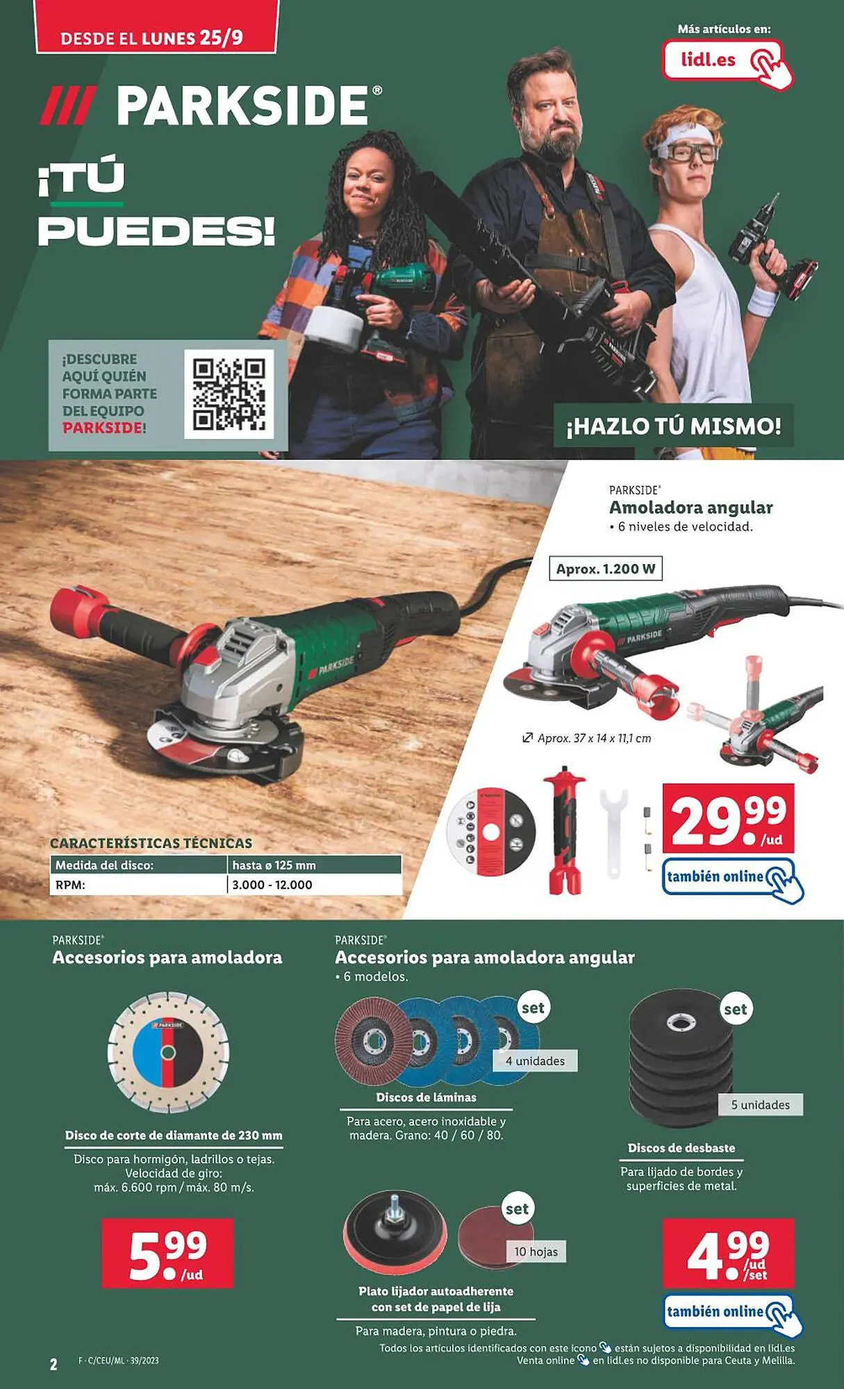 Catálogo de Folleto Lidl 25 de septiembre al 1 de octubre 2023 - Página 2