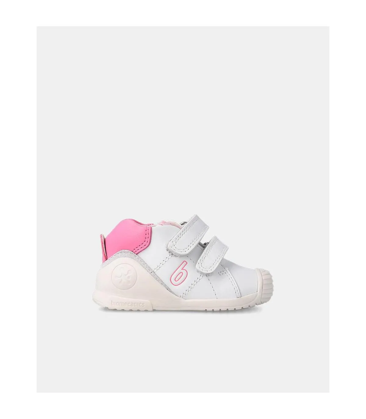 Zapatos Niña Biomecanics Blanco y Rosa