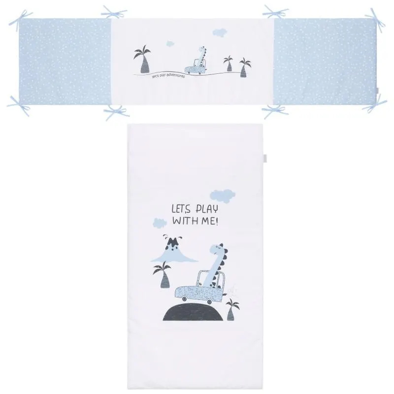 SET 3P FUNDA NORDICA CON RELLENO + FUNDA ALMOHADA + PROTECTOR DINO