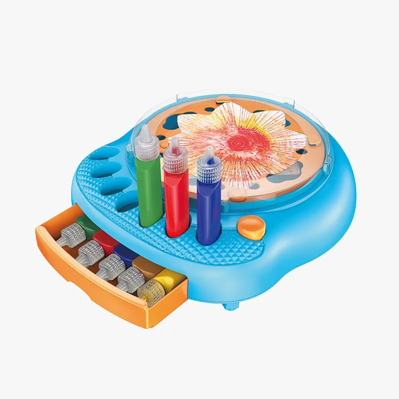 PLAY TOYZ ESTACIÓN DIBUJO SPIN CON BOTES Y PLANTILLAS