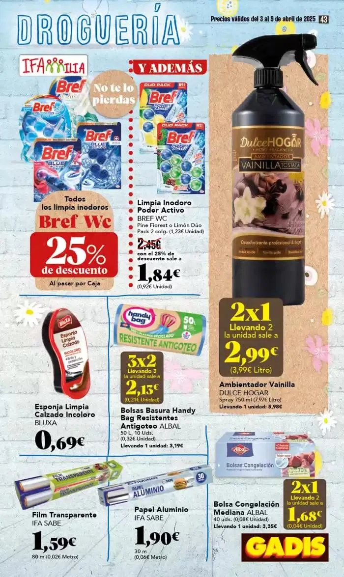 Catálogo de Precios válidos del 3 al 9 de abril 3 de abril al 9 de abril 2025 - Página 43