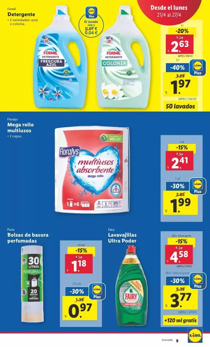 Catálogo de № 1 PRECIO - Ofertas válidas del 21/04 al 27/04 21 de abril al 27 de abril 2025 - Página 9