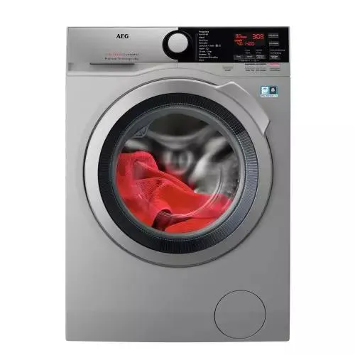 Lavadora AEG L7FEE842S Clase C, 8kg, PlataRPM, Acero Inox, 597mm