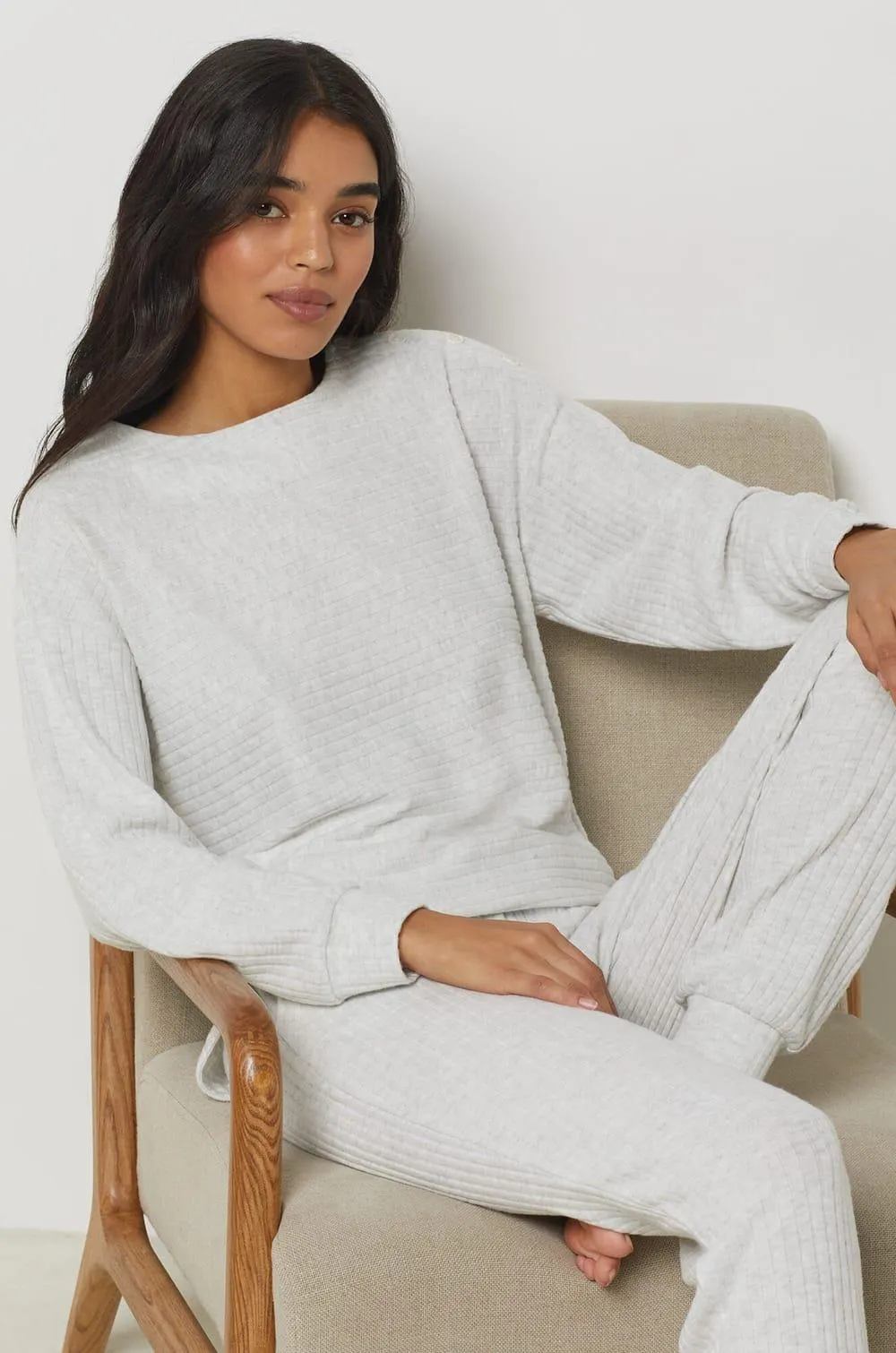 Pantalón pijama canalé