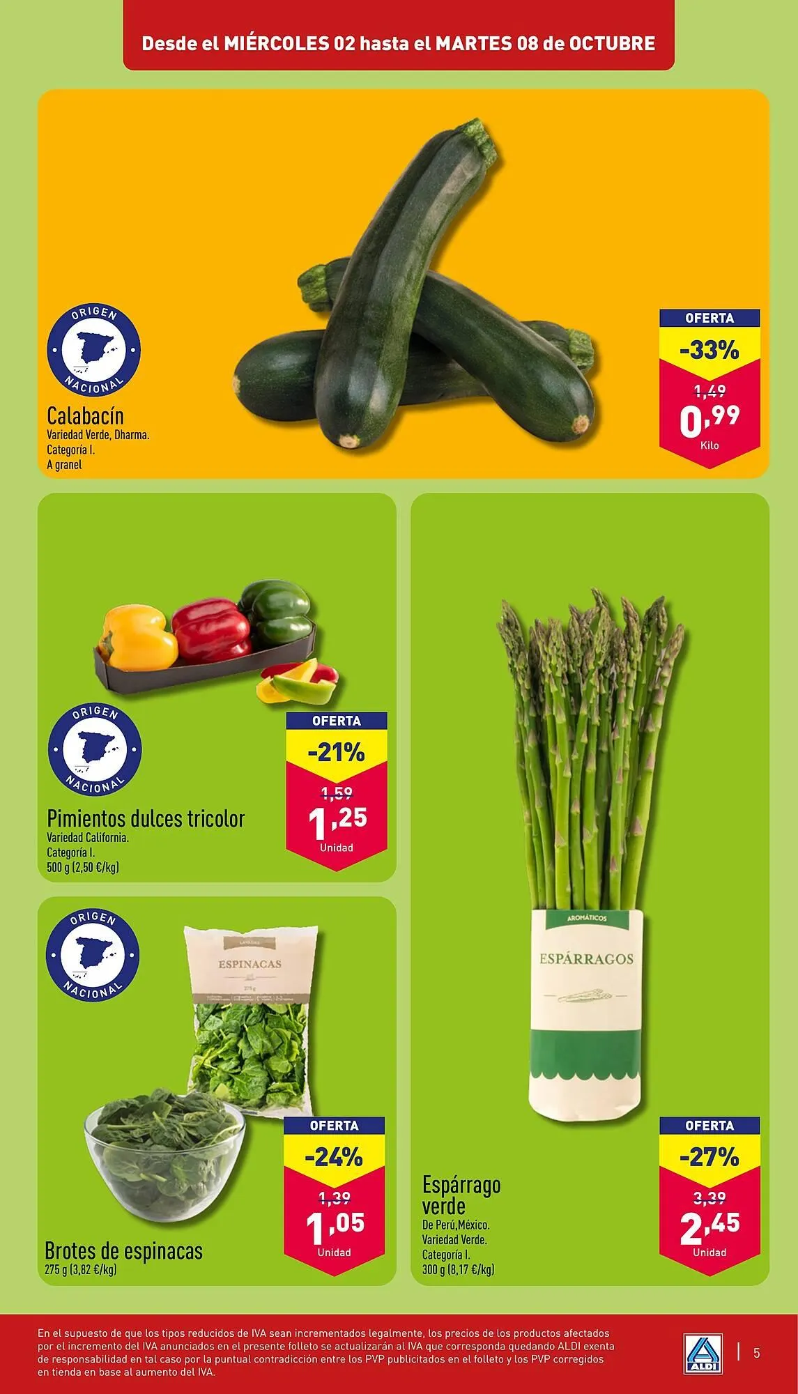 Catálogo de Folleto ALDI 2 de octubre al 8 de octubre 2024 - Página 5