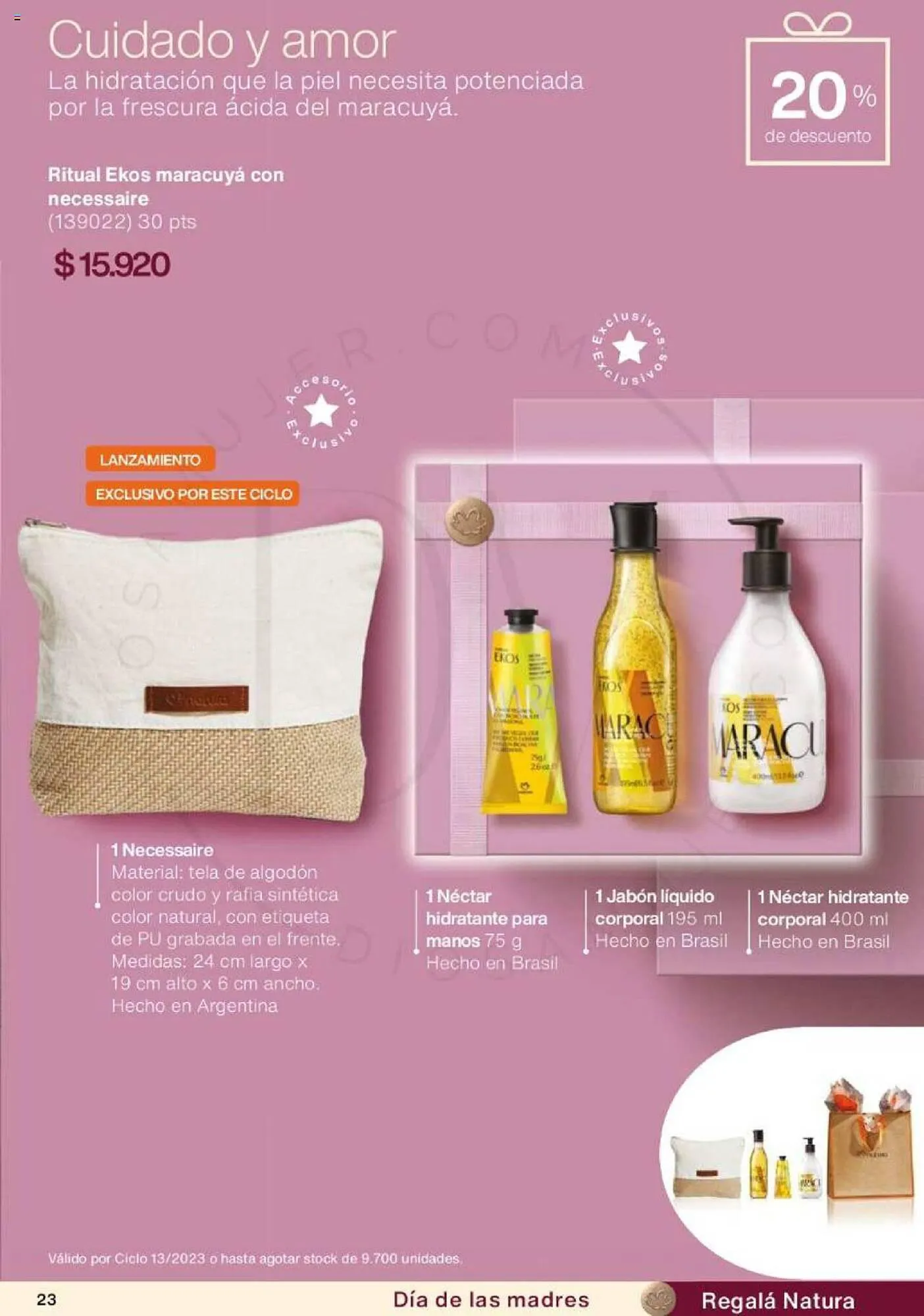 Catálogo de Folleto Natura 1 de septiembre al 30 de septiembre 2023 - Página 23