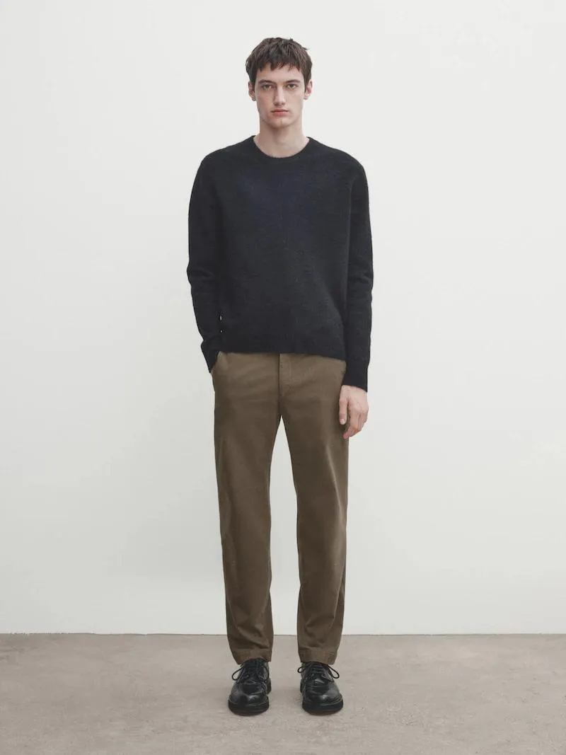 Pantalón chino mezcla algodón slim fit