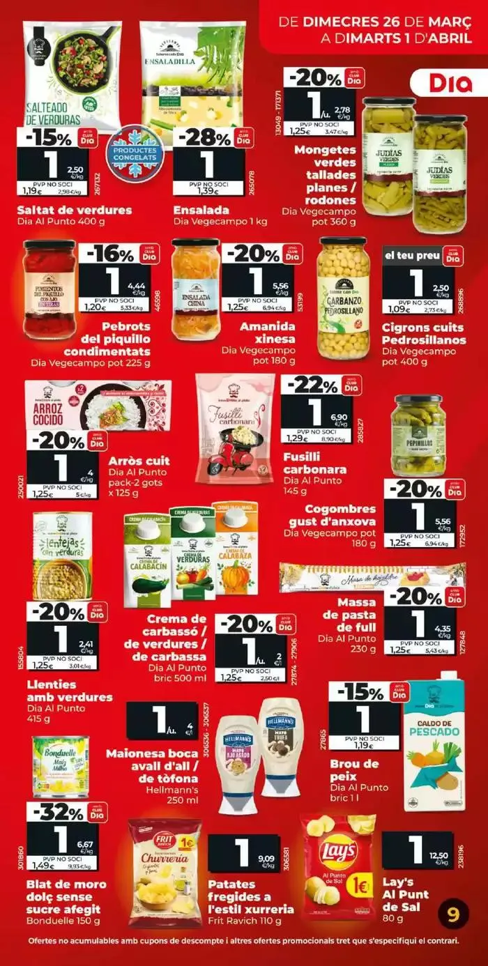 Catálogo de Més de 100 productes a 1€ del 26/03 a l’ 01/04 26 de marzo al 1 de abril 2025 - Página 9