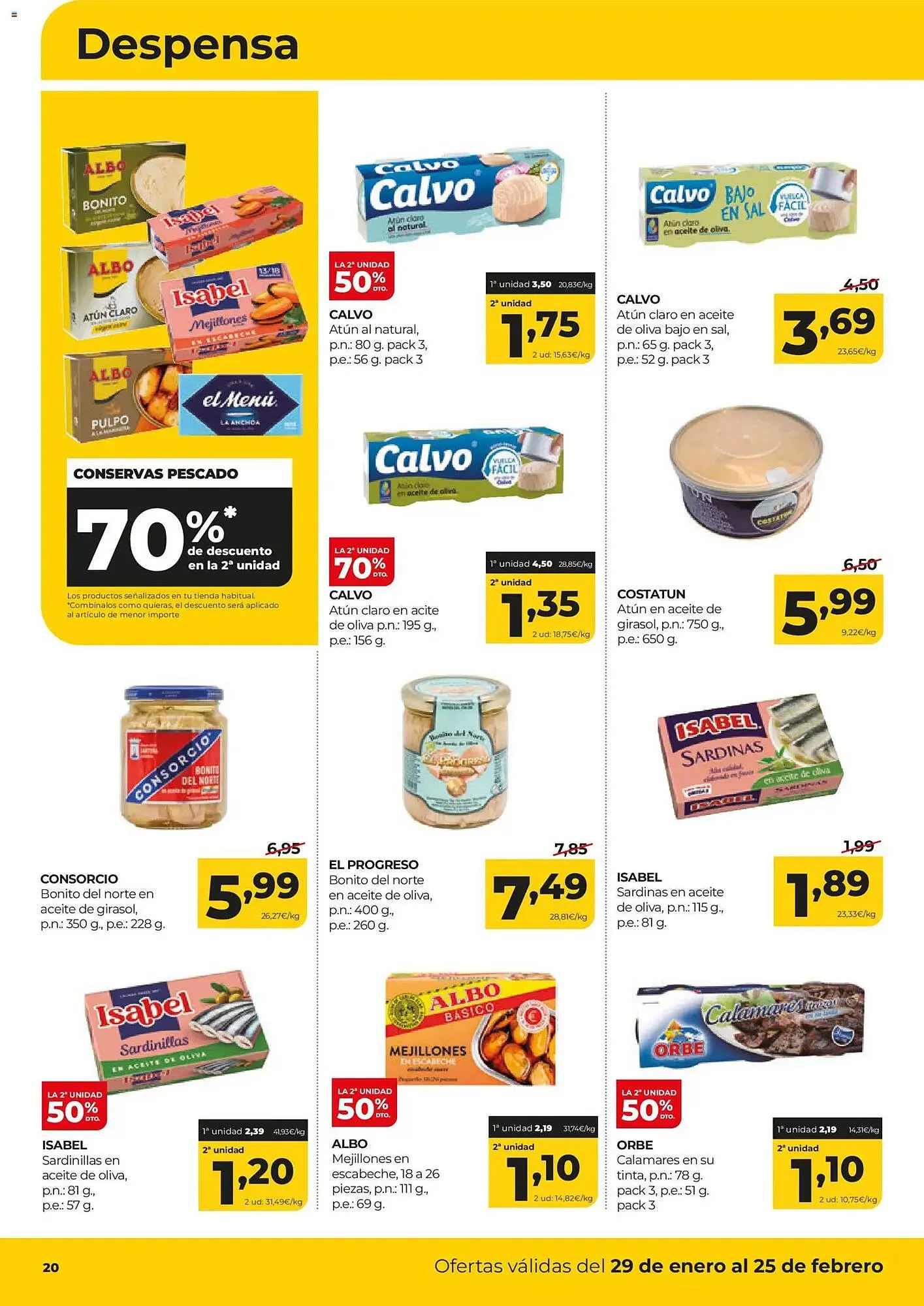 Catálogo de Folleto Alimerka 29 de enero al 25 de febrero 2026 - Página 20