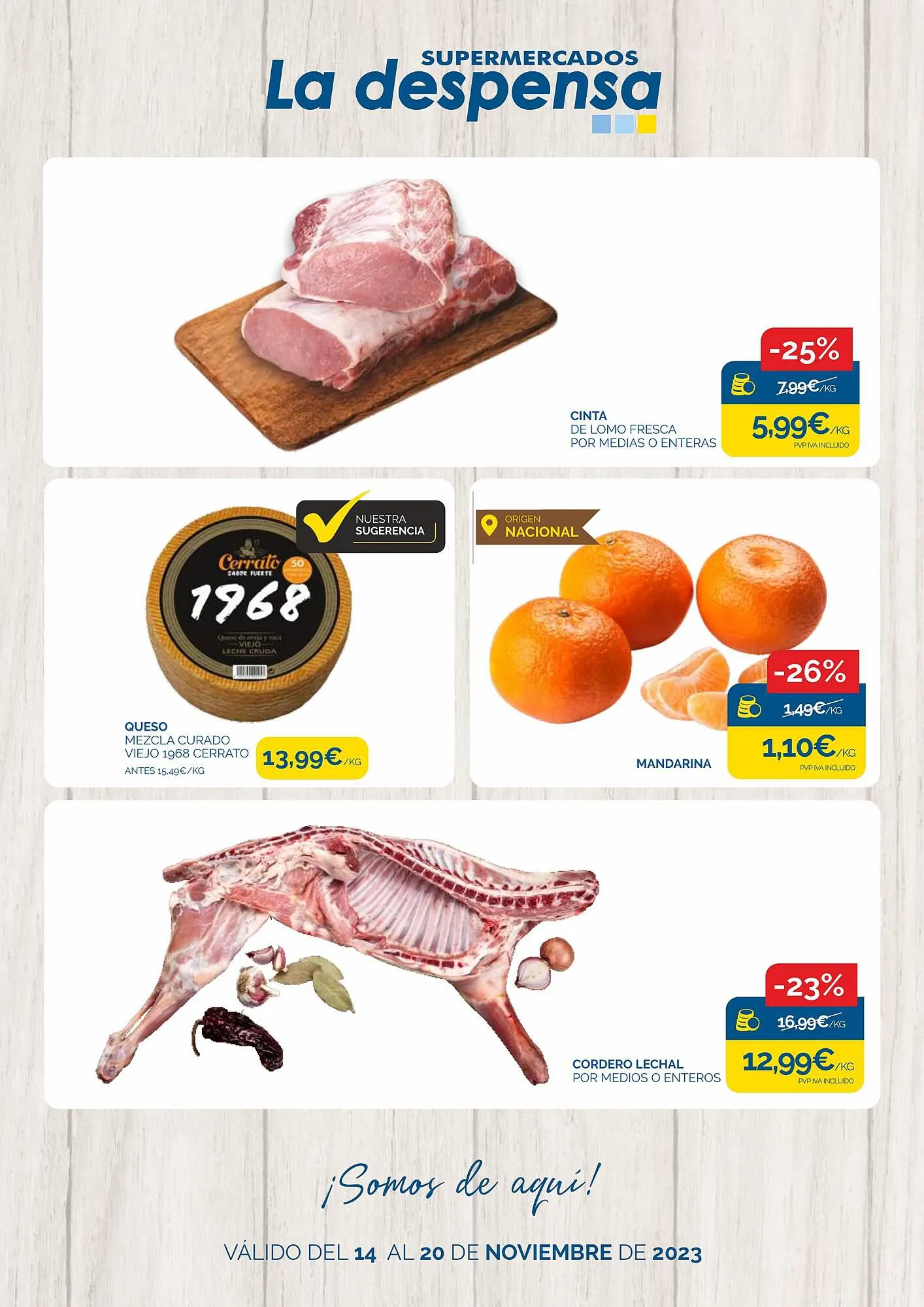 Catálogo de Folleto Supermercados La Despensa 14 de noviembre al 20 de noviembre 2023 - Página 1