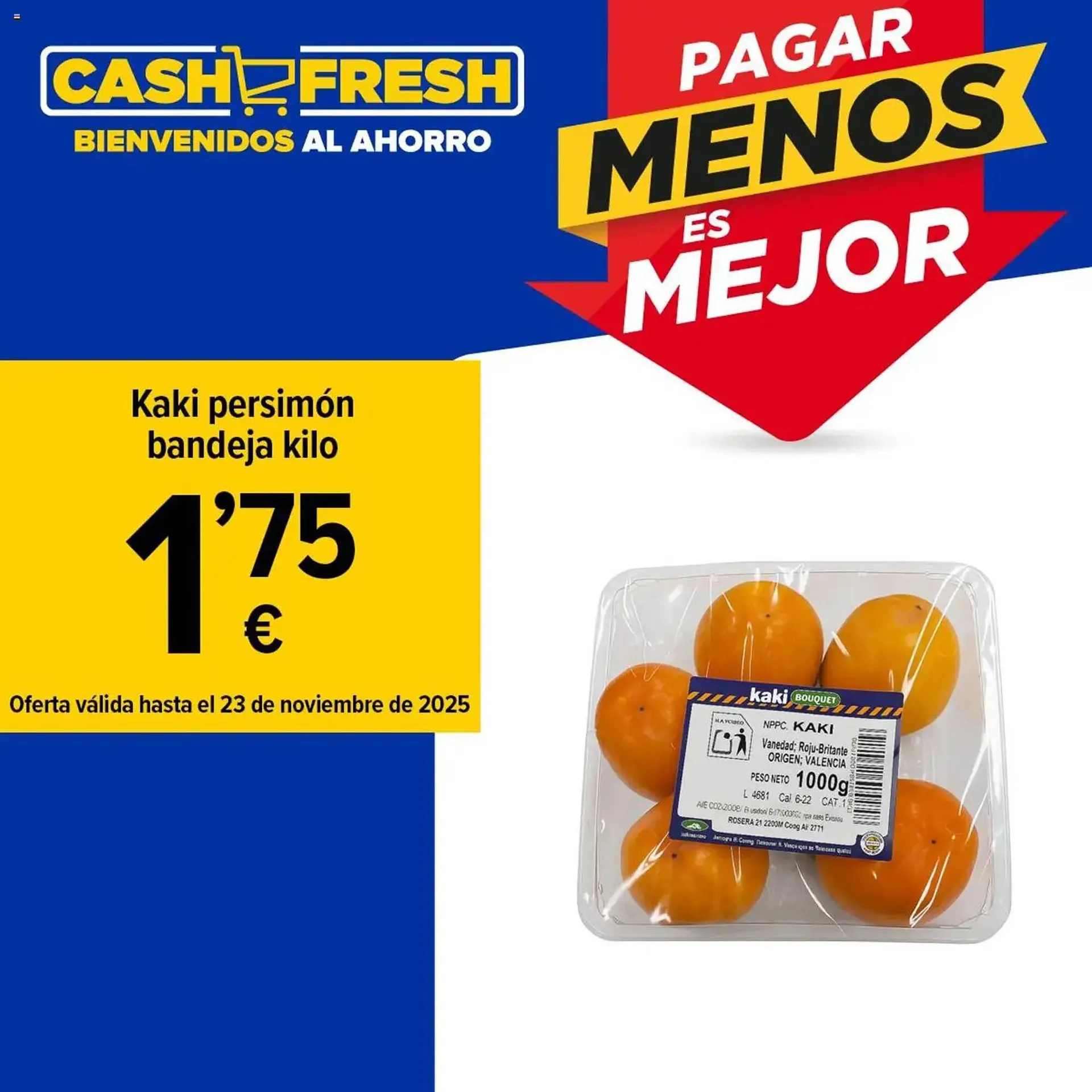 Catálogo de Folleto Cash Fresh 18 de noviembre al 23 de noviembre 2025 - Página 1