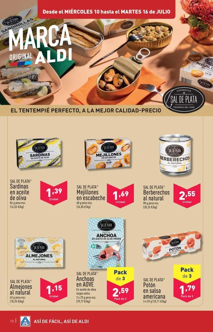 Catálogo de ¡Así de fácil, así de Aldi! 10 de julio al 16 de julio 2024 - Página 10