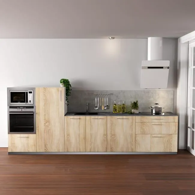 Cocina en kit Delinia ID Mod. Arizona roble mate 3.60 m