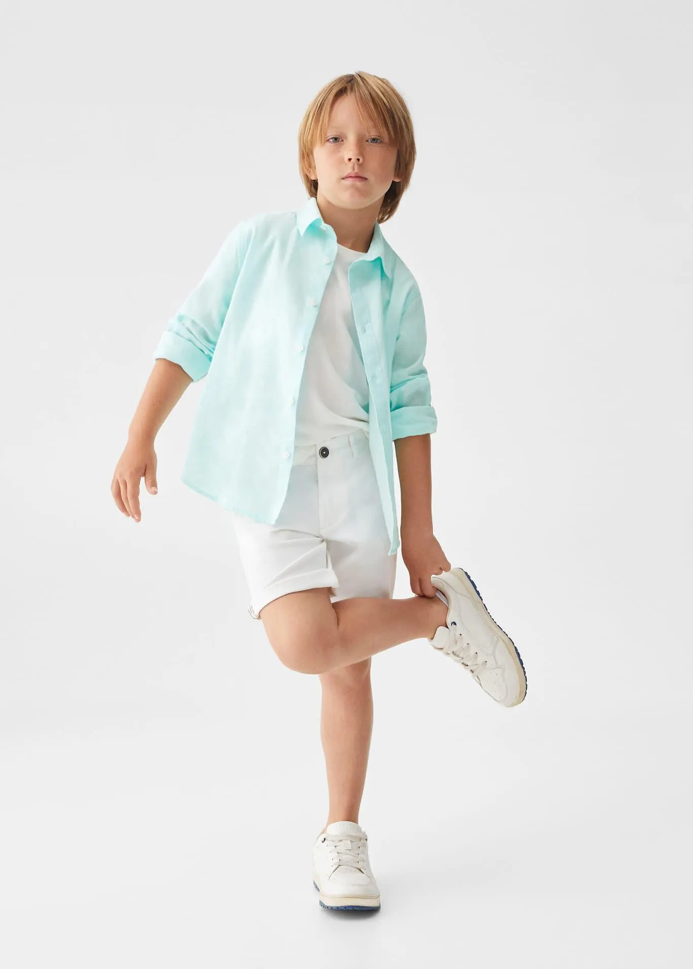 Camisa regular fit lino