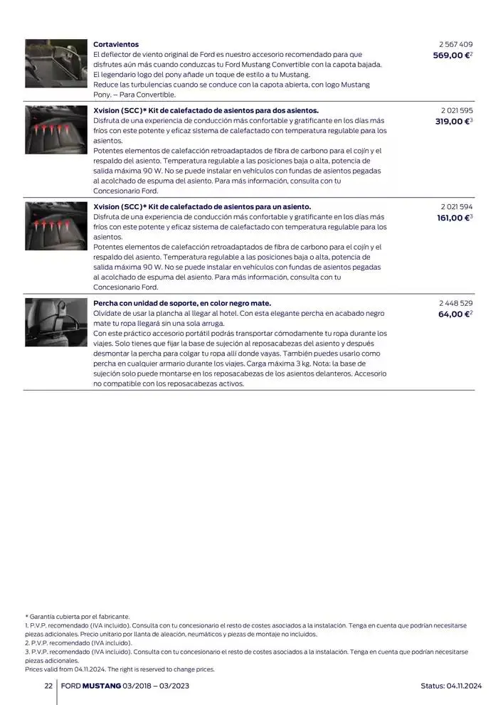 Catálogo de Ford de accesorios Ford Mustang 13 de noviembre al 13 de noviembre 2025 - Página 22