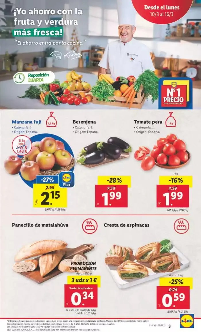 Catálogo de № 1 PRECIO - Ofertas válidas del 10/03 al 16/03 10 de marzo al 16 de marzo 2025 - Página 3