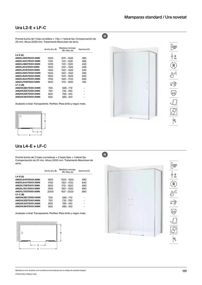 Catálogo de Platos de Ducha, Bañeras y Mamparas 9 de enero al 31 de diciembre 2025 - Página 133