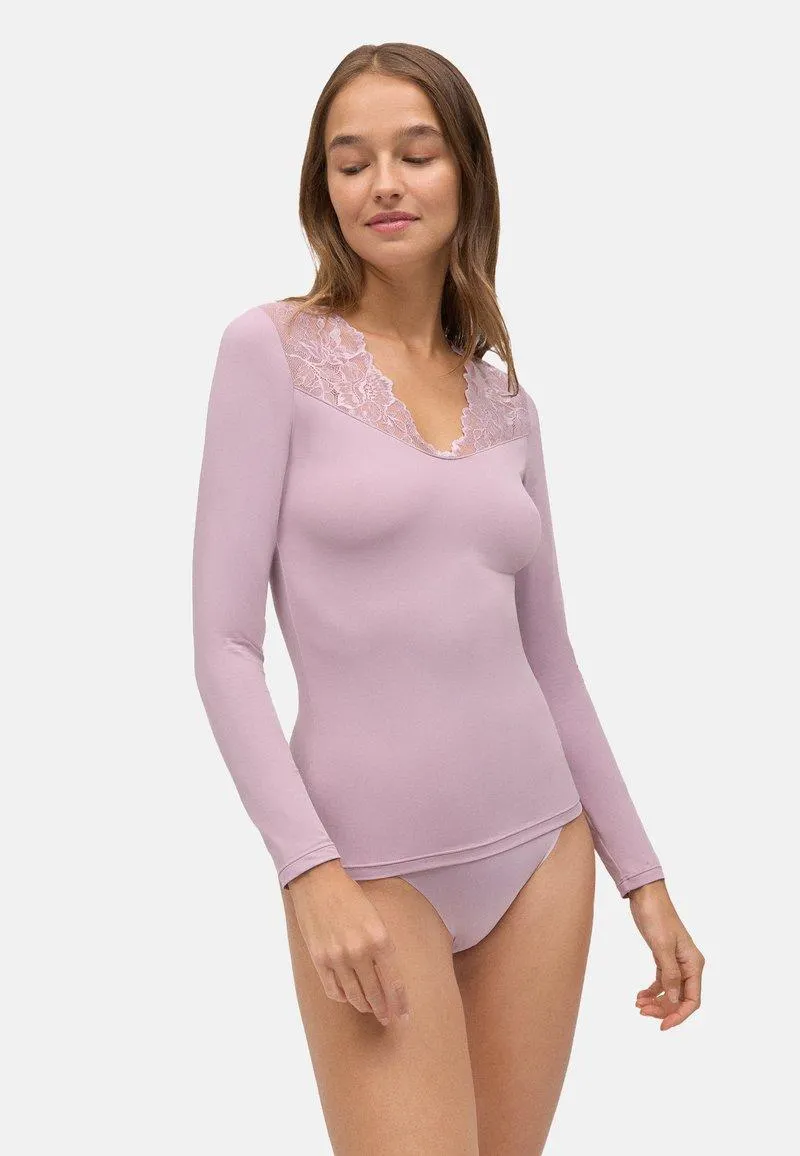 MANGA LARGA - Camiseta interior - lilac