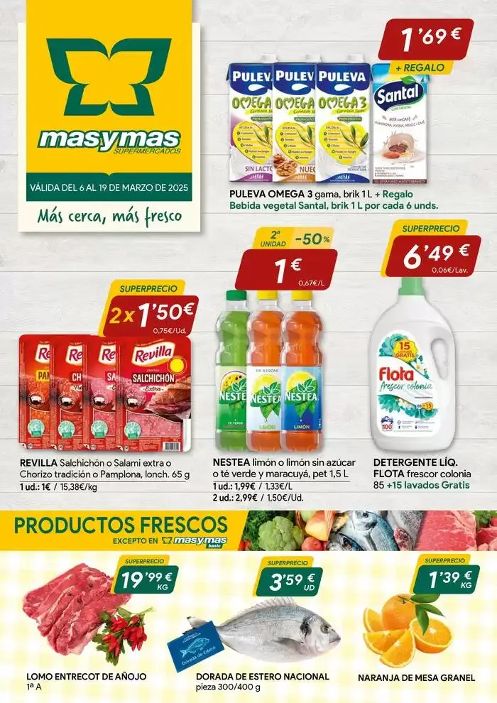 Catálogo de Más cerca, más fresco 6 de marzo al 19 de marzo 2025 - Página 1